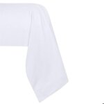 Taie de traversin �lys�e 45 x 185 cm en percale de coton - blanc