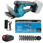 Taille - haies �lectrique moteur � balais cisaille � jardin sans fil avec lames de 20 cm batterie et ...