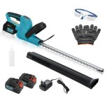 Taille - haies �lectrique - outsunny - avec 2 batteries 3 ah et chargeur 08a - avec longueur de coupe ...