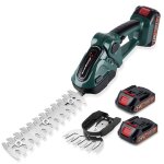 Taille - haie / coupe?herbe 2 en 1 - newbeny - 2x batteries - sans fil - 20 cm - t�te 90�