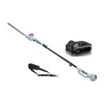 Taille haie sur perche t�lescopique 40v - lame de 43cm - batterie lithium 25ah + chargeur led 40v - sangle ...