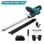 Taille - haies sans fil 2000w - avec batterie - taille - haie �lectrique sans balais 21v - double lame ...