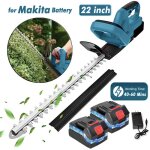 Taille - haie sans fil 21v taille - haie �lectrique 22 pouces avec 2 batteries 30 ah lame � double action ...