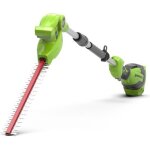 Taille - haies sur perche greenworks 40v - 51 cm - batterie 2. 0 ah et chargeur inclus