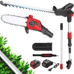 Taille - haies sur perche - teeno - 2 en 1 - batterie 20v 4ah - lame 24 cm - poign�e orientable