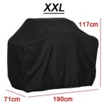 Taille xxl - 190x117x71cm housse de barbecue �tanche dext�rieur noire weber housse de protection de gril ...