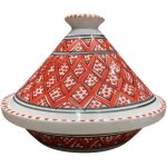 Tajine bakir coloré rouge et blanc fait main tunisien ? tajine traditionnel pour cuisson au four ? artisanale ... Tajine bakir coloré rouge et blanc fait main tunisien ? tajine traditionnel pour cuisson au four ? artisanale ...
