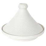 Tajine en c�ramique coloris blanc (�255 cm)