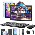 Tablette tactile takinuru 32 go + 256 go 101 pouces android 15 octa - core wi - fi 5g port type - c batterie ...