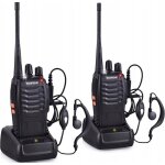 Talkie - walkie baofeng pmr - 2 pices compltes avec couteurs et talkie - walkie
