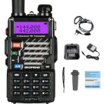 Talkie - walkie baofeng uv - 5r plus - radio vhf / uhf 2 m / 70 cm - noir - keeper