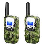 Talkie - walkie pour enfants porte de 3 km 22 canaux jouet de camping avec lampe de poche lot de 2
