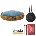 Tambour en acier � langue - duoku - 330 mm - 15 notes - instrument de percussion en r� majeur pour ext�rieur ...