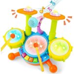 Tambour bebeset de percutions pour dbutantseffets sonores et lumineux faisant de ce kit batterie enfant ...