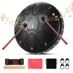 Tambour de langue en acier6 pouces 11 tons c clé steel tongue drum mini tambour handpan avec sacmaillets ... Tambour de langue en acier6 pouces 11 tons c clé steel tongue drum mini tambour handpan avec sacmaillets ...