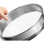 Tamis de jardin rond fin de 30 cm en acier inoxydable outil de jardinage tamis  compost pour sable et ...