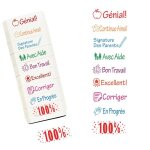 Tampons 9 en 1 pour enseignant pour �valuation salle de classe et devoirs kit auto - encreur indispensable ...