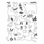 Tampons transparents - animaux de la forêt Tampons transparents - animaux de la forêt