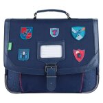 Cartable - tanns - lancelot - bleu - 35cm - bouteilles recycles - garon