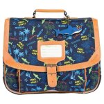 Cartable - tanns - sevan - 35cm - marine - bouteilles recycles - garon