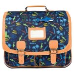 Cartable - tanns - sevan - 41cm - marine - bouteilles recycl�es - gar�on