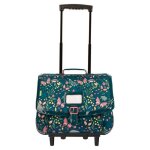 Tanns - cartable  roulettes 38cm romane vert - 12893
