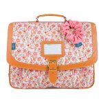 Cartable scolaire - tanns - capucine - 38cm - rose - polyester recycl�