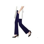 Tapata pantalon vas tailleur femme bleu marine longueur 79 cm m
