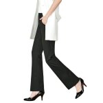 Tapata pantalon femme Évasé anthracite longueur 79 cm l Tapata pantalon femme Évasé anthracite longueur 79 cm l