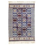 Tapis - anatolian star - berbere chaouen - 300x400 - 6mm - bleu - rectangulaire