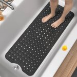 Tapis de baignoire antidérapant 101 x 40cm très long tapis de douche antiderapant résistant aux moisissures ... Tapis de baignoire antidérapant 101 x 40cm très long tapis de douche antiderapant résistant aux moisissures ...