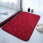 Tapis de bain absorbant et antid�rapant paillasson en velours doux le sol de la salle de bain s�che plus ...