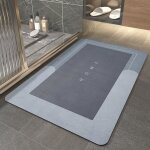 Tapis de bain antiderapant super - absorbant tapis de bain sche rapide absorbant doux et confortable ...