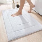 Tapis de bain antid�rapant tapis salle bain moelleux en microfibre absorbant leaulavable en machineextra ...