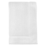 Tapis de bain en coton 800 gr / m2 50x80 cm lagune blanc par soleil docre Tapis de bain en coton 800 gr / m2 50x80 cm lagune blanc par soleil docre
