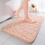 Tapis de bain en mousse  mmoire de forme pour dcoration de douche paillasson salle de bain et salon ...