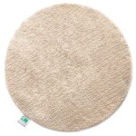Tapis de bain sky tapis de salle de bain rond beige 120 cm de diamètre Tapis de bain sky tapis de salle de bain rond beige 120 cm de diamètre