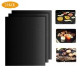 Tapis de barbecue ensemble de 3: rutilisable durable anti - adhsif hotte rsistante  la chaleur pour ...