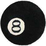 Tapis de billard imitation 8 boules coussin de chaise rond capitonn doux tapis de dcoration en tapis ...