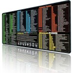 Tapis bureau xl 315x118 ? raccourcis excel / word / powerpoint ? gaming / pc antid�rapant �tanche 200 ...