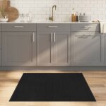 Tapis - vidaxl - 100x100 cm - noir - bambou - antid�rapant