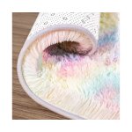 Tapis pour chambre  coucher pour filles chambre denfants luxueux moelleux super doux motif arc - en ...