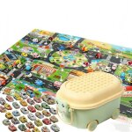 Tapis de chambre denfant 130 x 100 cm avec 40 mini jouets de voiture pour garons et filles coffre de ...