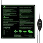 Tapis chauffant plante - serres chauffantes - contrleur de thermostat - blanc yyv 20 * 20in