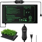 Tapis chauffant semis 220 - 240v affichage numérique thermostat ipx4 étanche pour serres délevage 25cm ... Tapis chauffant semis 220 - 240v affichage numérique thermostat ipx4 étanche pour serres délevage 25cm ...