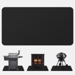 Tapis de chemine rsistant au feu 39 * 47inch tapis anti - claboussures pour barbecue  gaz rsistant ...