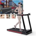 Superun tapis de course pliable 3. 5hp avec inclinaison - max 160kg compact pour petits espaces - marche ...