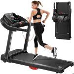 Tapis de course pliable silencieux 14km moniteur de fréquence cardiaqueapp et haut - parleur 12 programmes ... Tapis de course pliable silencieux 14km moniteur de fréquence cardiaqueapp et haut - parleur 12 programmes ...