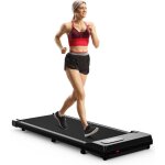 Tapis de course inclin� 7% 1 - 8 km / h 2. 5hp avec t�l�commande et �cran lcd charge max 120 kg noir