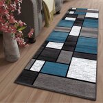 1pcs tapis cuisine devant evier tapis de couloir lavable antiderapant long absorbant moderne motifs g�om�triqu ...
